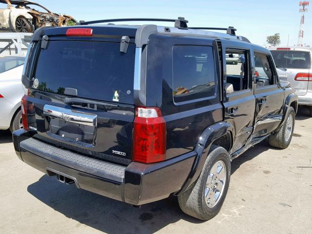 1J8HH58287C635936 - 2007 JEEP COMMANDER BLACK photo 4