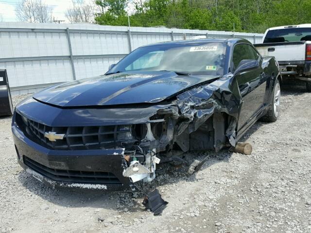 2G1FE1E33C9154211 - 2012 CHEVROLET CAMARO LS BLACK photo 2