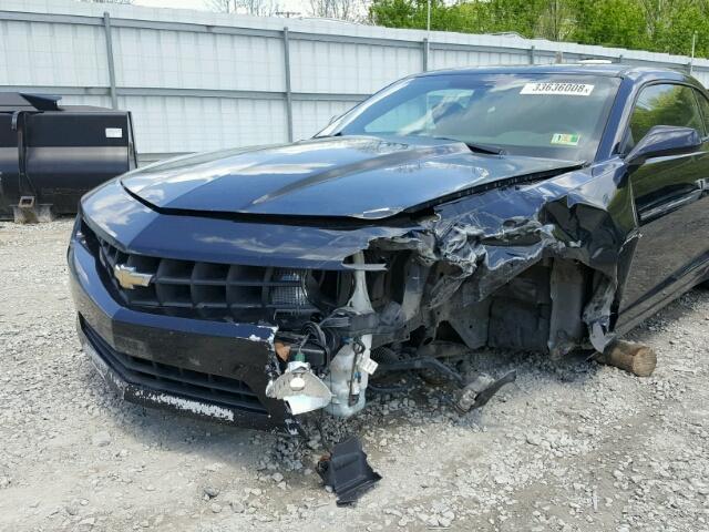 2G1FE1E33C9154211 - 2012 CHEVROLET CAMARO LS BLACK photo 9