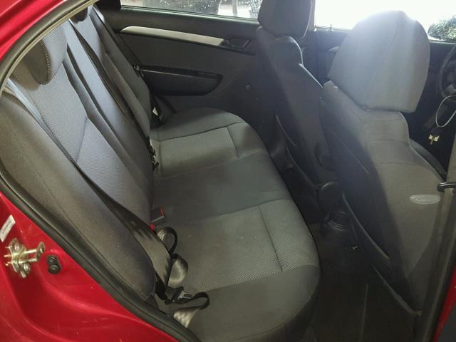 KL1TD5DE9BB204962 - 2011 CHEVROLET AVEO LS RED photo 6