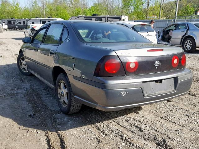 2G1WF52E649351532 - 2004 CHEVROLET IMPALA GRAY photo 3