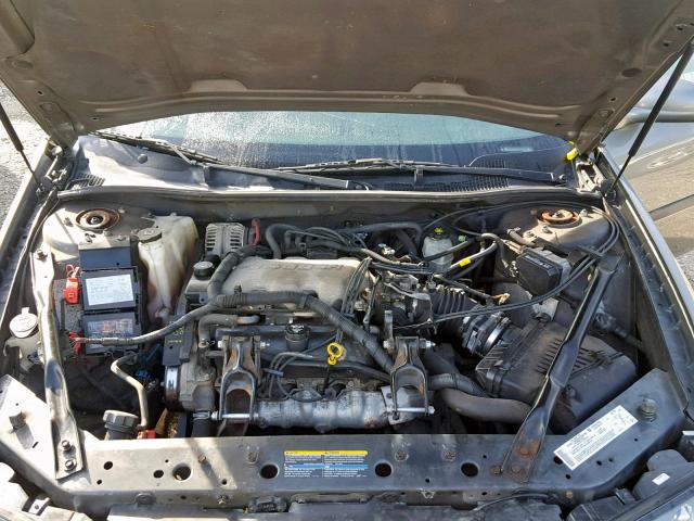 2G1WF52E649351532 - 2004 CHEVROLET IMPALA GRAY photo 7