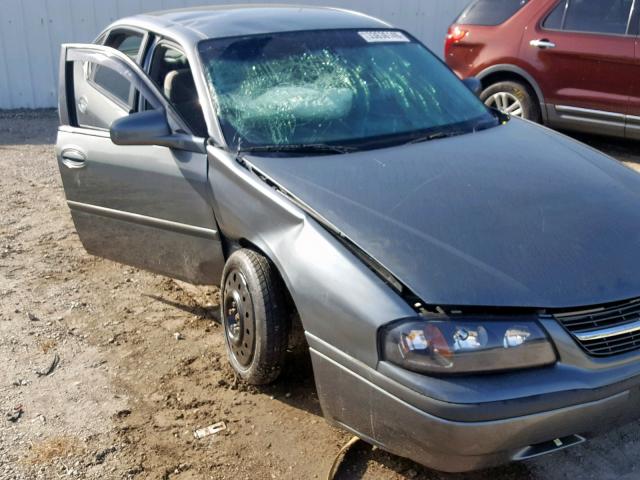 2G1WF52E649351532 - 2004 CHEVROLET IMPALA GRAY photo 9