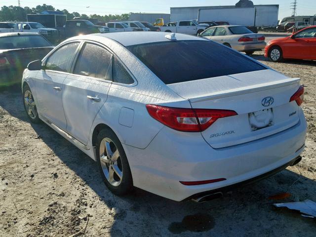 5NPE34AF6FH026783 - 2015 HYUNDAI SONATA SPO WHITE photo 3