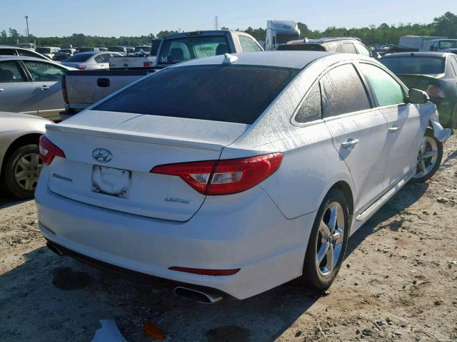 5NPE34AF6FH026783 - 2015 HYUNDAI SONATA SPO WHITE photo 4