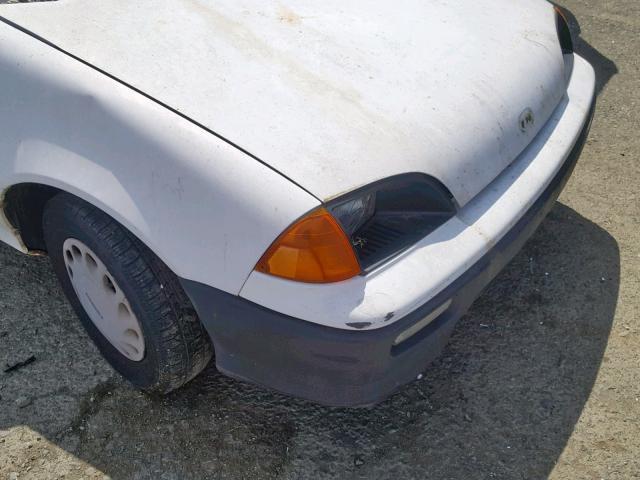 2C1MR6466N6741869 - 1992 GEO METRO BASE WHITE photo 9