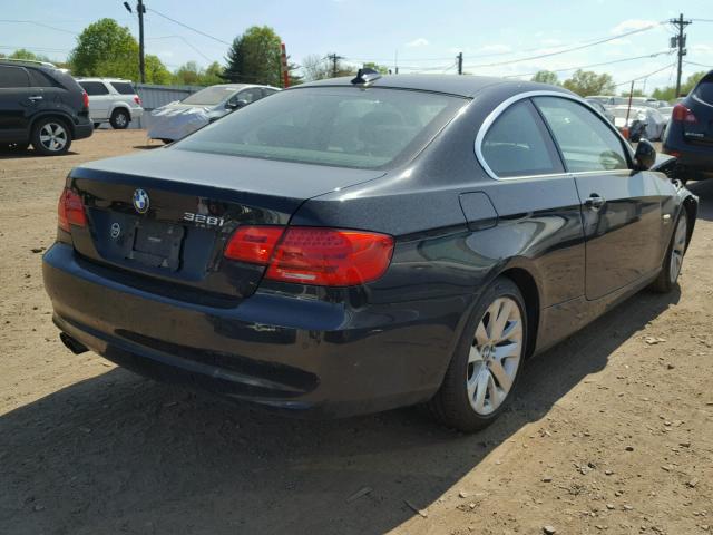 WBAKF3C51CJ385211 - 2012 BMW 328XI BLACK photo 4