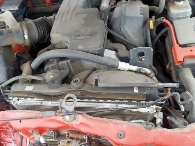 1GCDT299X88227991 - 2008 CHEVROLET COLORADO L RED photo 7