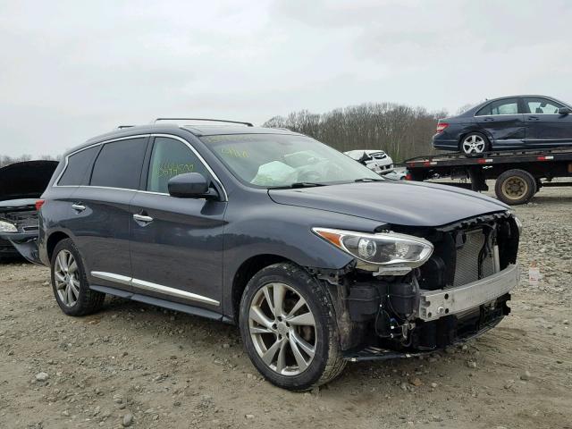 5N1AL0MM8DC327111 - 2013 INFINITI JX35 GRAY photo 1