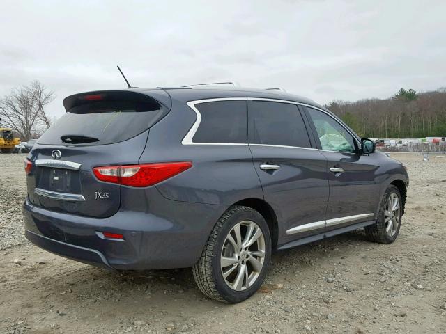 5N1AL0MM8DC327111 - 2013 INFINITI JX35 GRAY photo 4