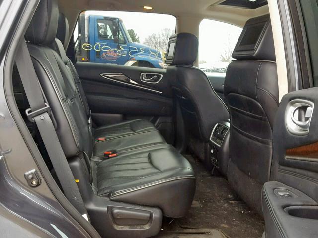 5N1AL0MM8DC327111 - 2013 INFINITI JX35 GRAY photo 6