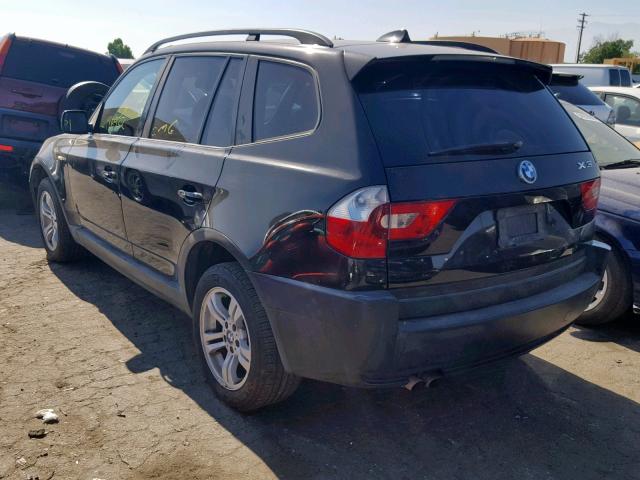 WBXPA93435WD14802 - 2005 BMW X3 3.0I BLACK photo 3