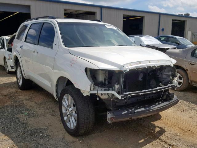 5TDDW5G14CS062448 - 2012 TOYOTA SEQUOIA PL WHITE photo 1