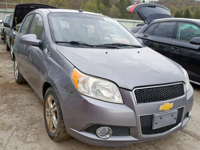 KL1TG66E29B622204 - 2009 CHEVROLET AVEO LT GRAY photo 1