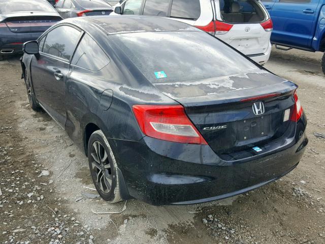 2HGFG3B02DH502953 - 2013 HONDA CIVIC EXL BLACK photo 3