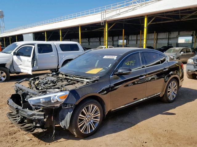 KNALN4D78G5215293 - 2016 KIA CADENZA LU BLACK photo 2