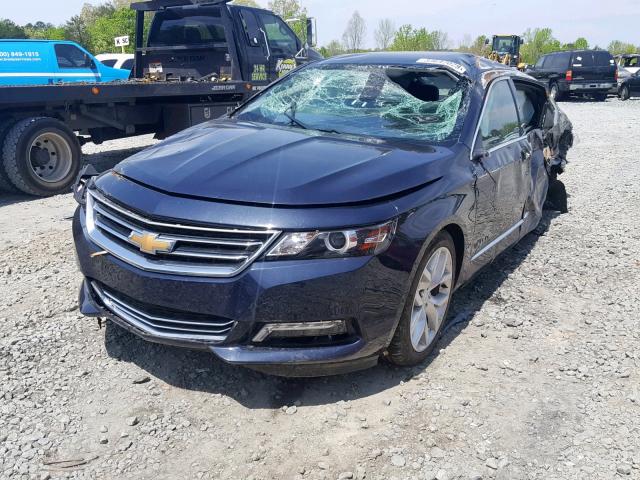 2G1125S32J9169326 - 2018 CHEVROLET IMPALA PRE BLUE photo 2