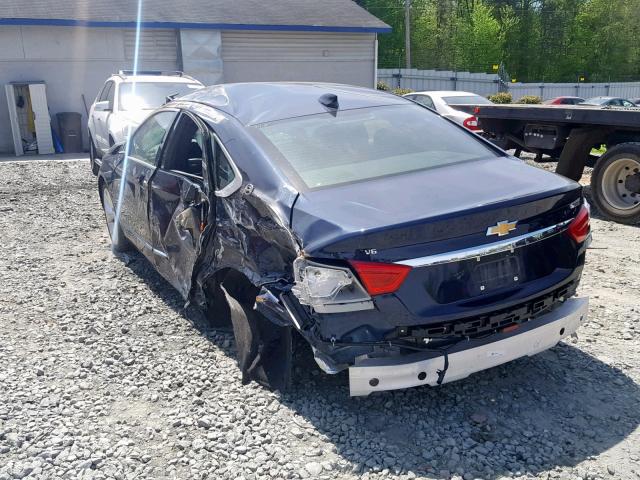 2G1125S32J9169326 - 2018 CHEVROLET IMPALA PRE BLUE photo 3