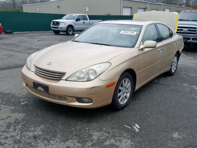 JTHBF30G330107889 - 2003 LEXUS ES 300 BEIGE photo 2