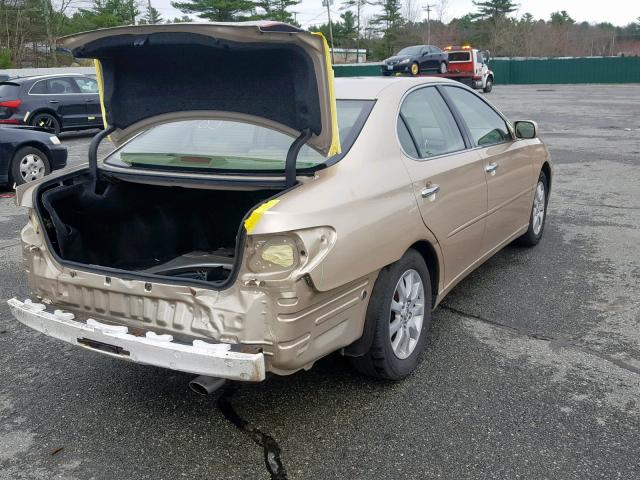 JTHBF30G330107889 - 2003 LEXUS ES 300 BEIGE photo 4