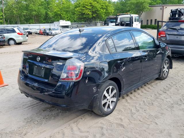 3N1AB6AP4CL674577 - 2012 NISSAN SENTRA 2.0 BLACK photo 4