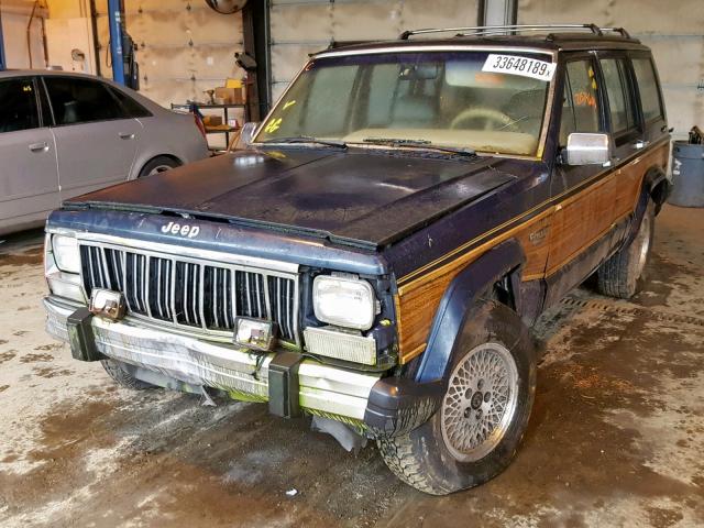 1J4FN78S8ML611774 - 1991 JEEP CHEROKEE B BROWN photo 2