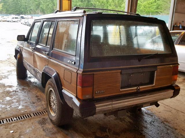 1J4FN78S8ML611774 - 1991 JEEP CHEROKEE B BROWN photo 3