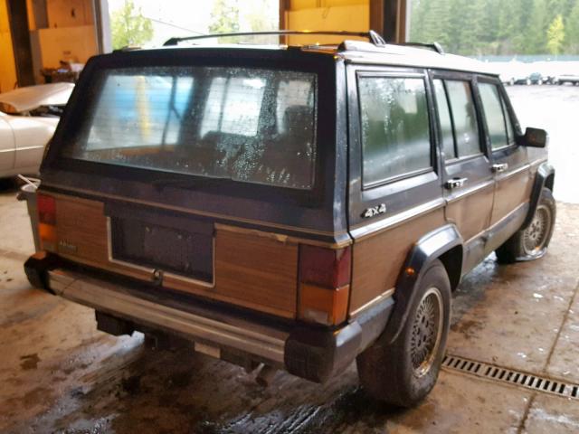 1J4FN78S8ML611774 - 1991 JEEP CHEROKEE B BROWN photo 4