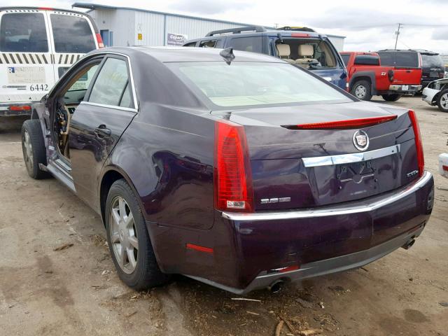 1G6DS57V790117441 - 2009 CADILLAC CTS HI FEA PURPLE photo 3