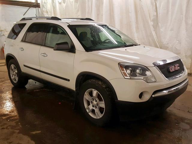 1GKLVKED2AJ142615 - 2010 GMC ACADIA SL WHITE photo 1