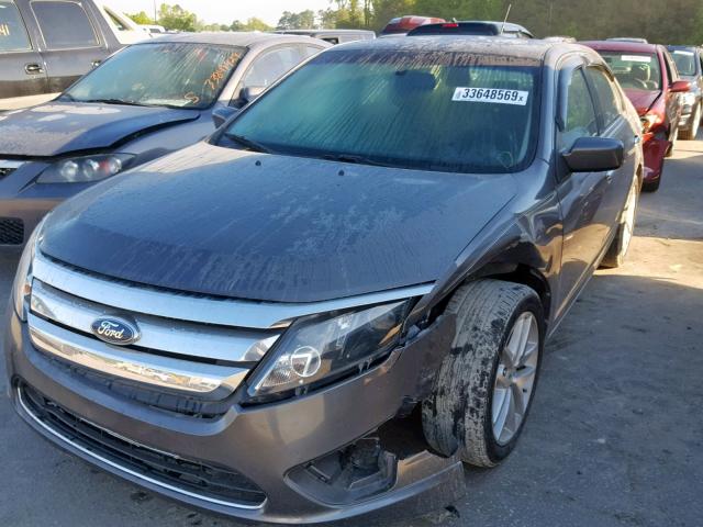 3FAHP0JA1BR340627 - 2011 FORD FUSION SEL GRAY photo 2