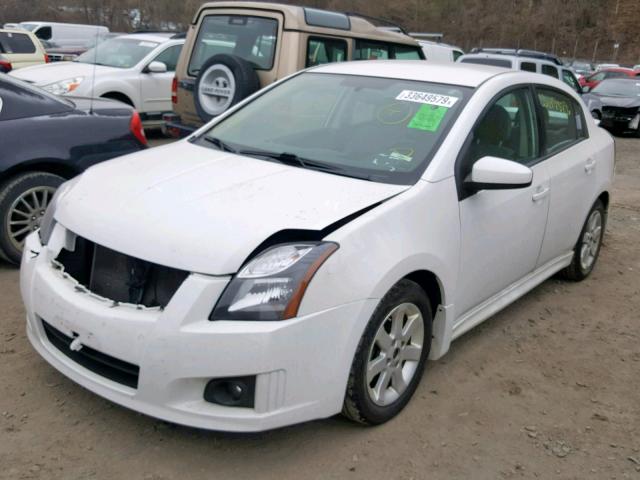 3N1AB6APXCL611130 - 2012 NISSAN SENTRA 2.0 WHITE photo 2