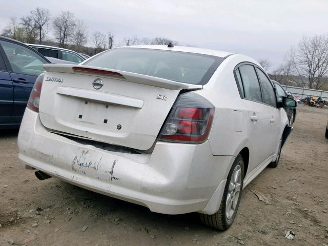 3N1AB6APXCL611130 - 2012 NISSAN SENTRA 2.0 WHITE photo 4