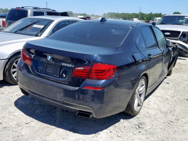 WBAFR9C50DD226563 - 2013 BMW 550 I BLUE photo 4