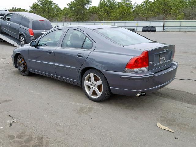 YV1RH527X72622671 - 2007 VOLVO S60 R GRAY photo 3