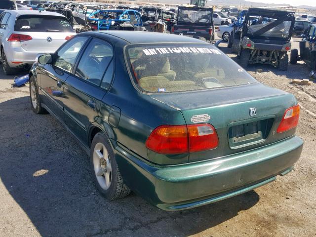 2HGEJ661XXH512068 - 1999 HONDA CIVIC BASE GREEN photo 3