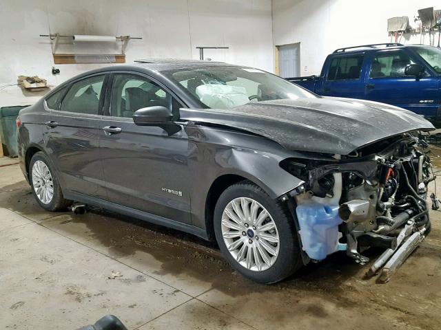 3FA6P0UU5GR132190 - 2016 FORD FUSION S H GRAY photo 1