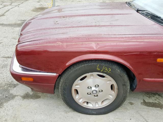 SAJHX1249VC809668 - 1997 JAGUAR XJ6 BURGUNDY photo 9