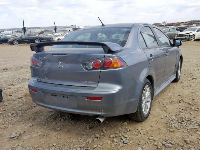 JA32V2FW3CU603571 - 2012 MITSUBISHI LANCER SE GRAY photo 4