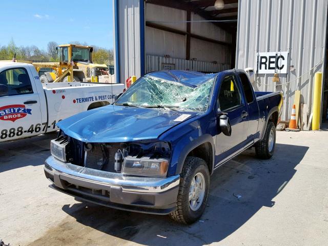 1GCDT196558125834 - 2005 CHEVROLET COLORADO BLUE photo 2