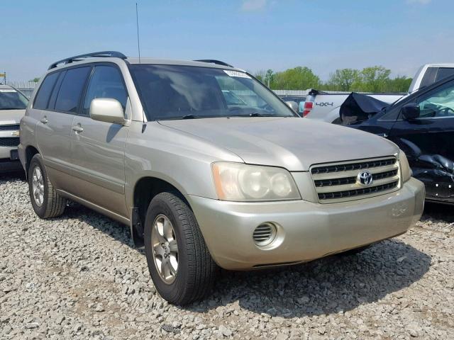 JTEGF21A430084629 - 2003 TOYOTA HIGHLANDER GOLD photo 1