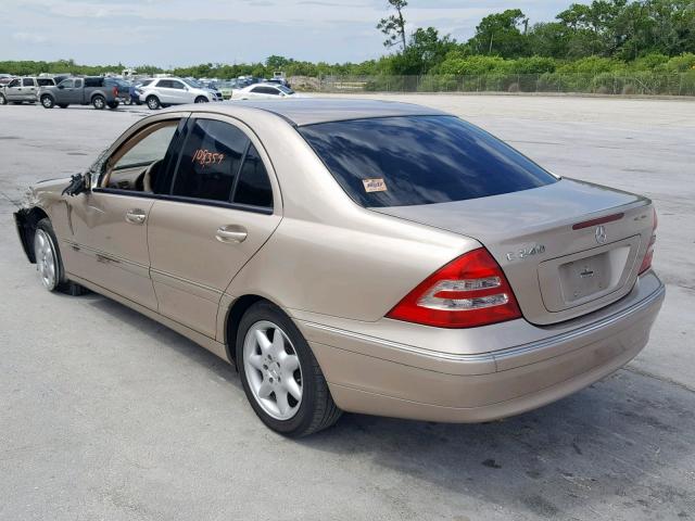 WDBRF61J33A499986 - 2003 MERCEDES-BENZ C 240 TAN photo 3