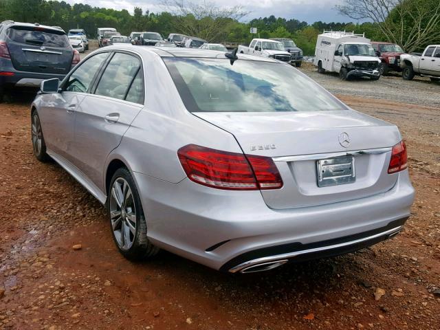 WDDHF5KB0FB091612 - 2015 MERCEDES-BENZ E 350 SILVER photo 3