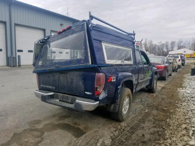 1GCDT196648142429 - 2004 CHEVROLET COLORADO BLUE photo 4