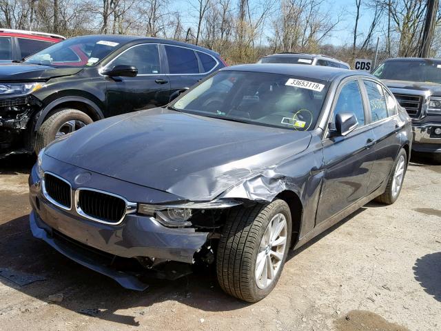 WBA8A3C59JA494781 - 2018 BMW 320 XI GRAY photo 2