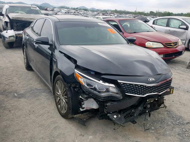 5XXGV4L25HG129298 - 2017 KIA OPTIMA SXL BLACK photo 1