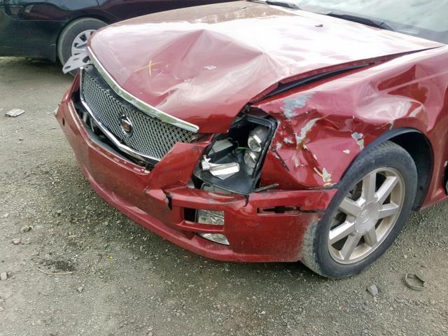 1G6DW677860221816 - 2006 CADILLAC STS RED photo 9