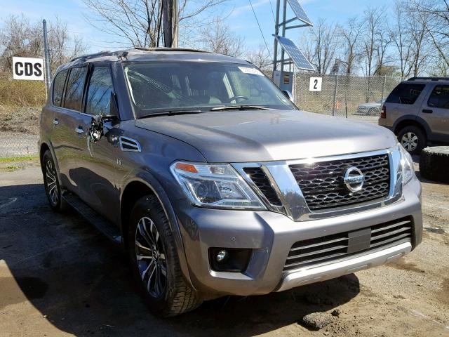 JN8AY2ND2JX002835 - 2018 NISSAN ARMADA SV GRAY photo 1