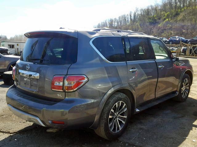 JN8AY2ND2JX002835 - 2018 NISSAN ARMADA SV GRAY photo 4