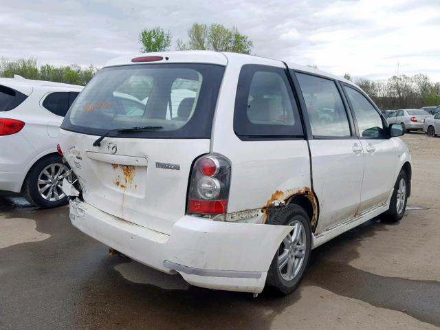 JM3LW28A550538390 - 2005 MAZDA MPV WAGON WHITE photo 4